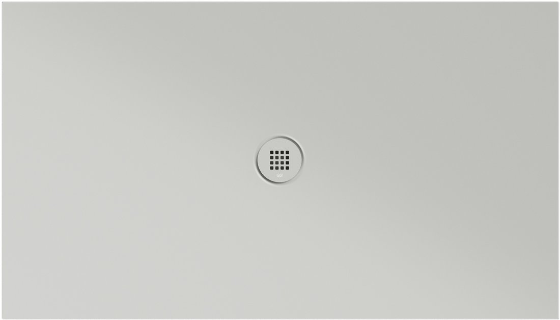 GSI EXTRA FLAT Keramická sprchová vanička, obdĺžnik 140x80x2cm, cenere mat 46140817