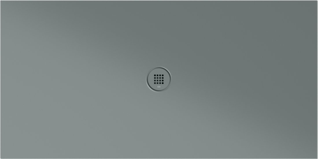 GSI EXTRA FLAT Keramická sprchová vanička, obdĺžnik 160x80x2cm, agave mat 46160804