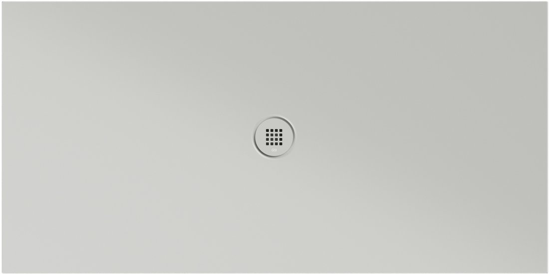 GSI EXTRA FLAT Keramická sprchová vanička, obdĺžnik 160x80x2cm, cenere mat 46160817