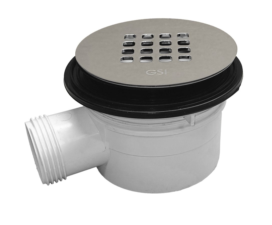 GSI Vaničkový sifón, priemer 90mm, DN40, nízky, krytka creta mat PILDSR208