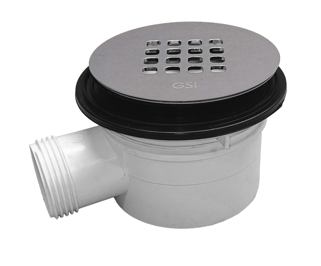 GSI Vaničkový sifón, priemer 90mm, DN40, nízky, krytka cenere mat PILDSR217