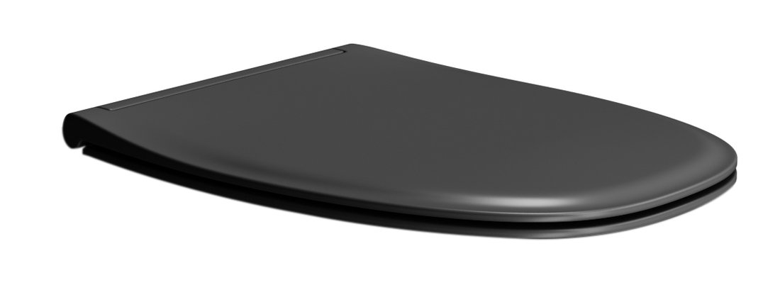 GSI MODO WC sedátko, Soft Close, Quick Release, čierna mat MS84C26