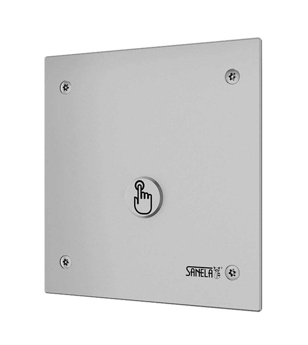 Sanela  Elektronické ovládanie splachovania WC, batériové napájanie 6 V, nerezová SLW 01PBA