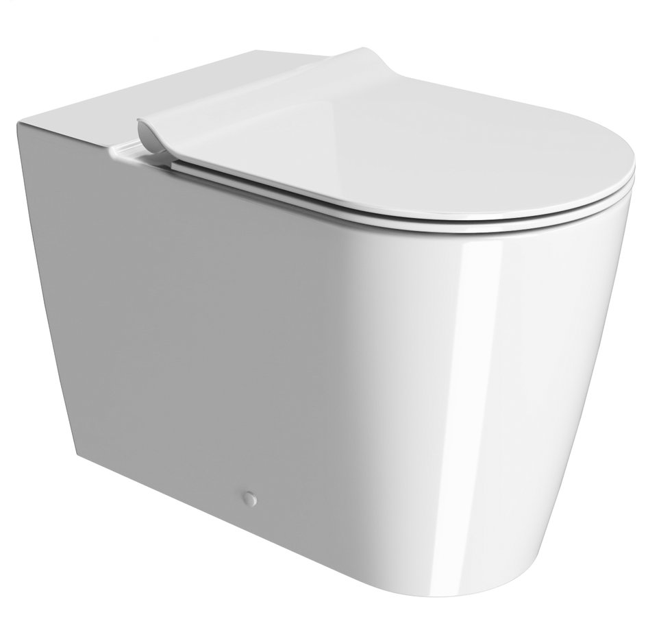 GSI KUBE X WC mísa kombi spodný/zadný odpad, Swirlflush, 36x63cm, biela ExtraGlaze 941911