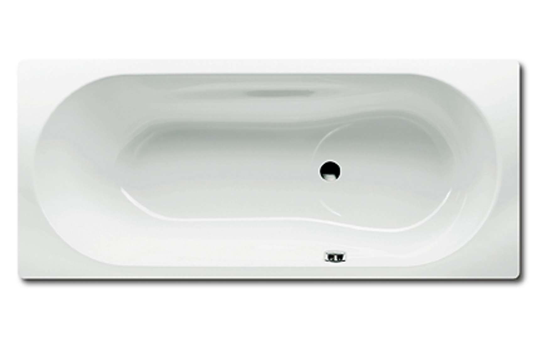 Kaldewei Ambiente Obdĺžniková vaňa Vaio Set 946, 180x80 cm, biela-vaňa, Perl-Effekt, neštandardný prepad 234627093001