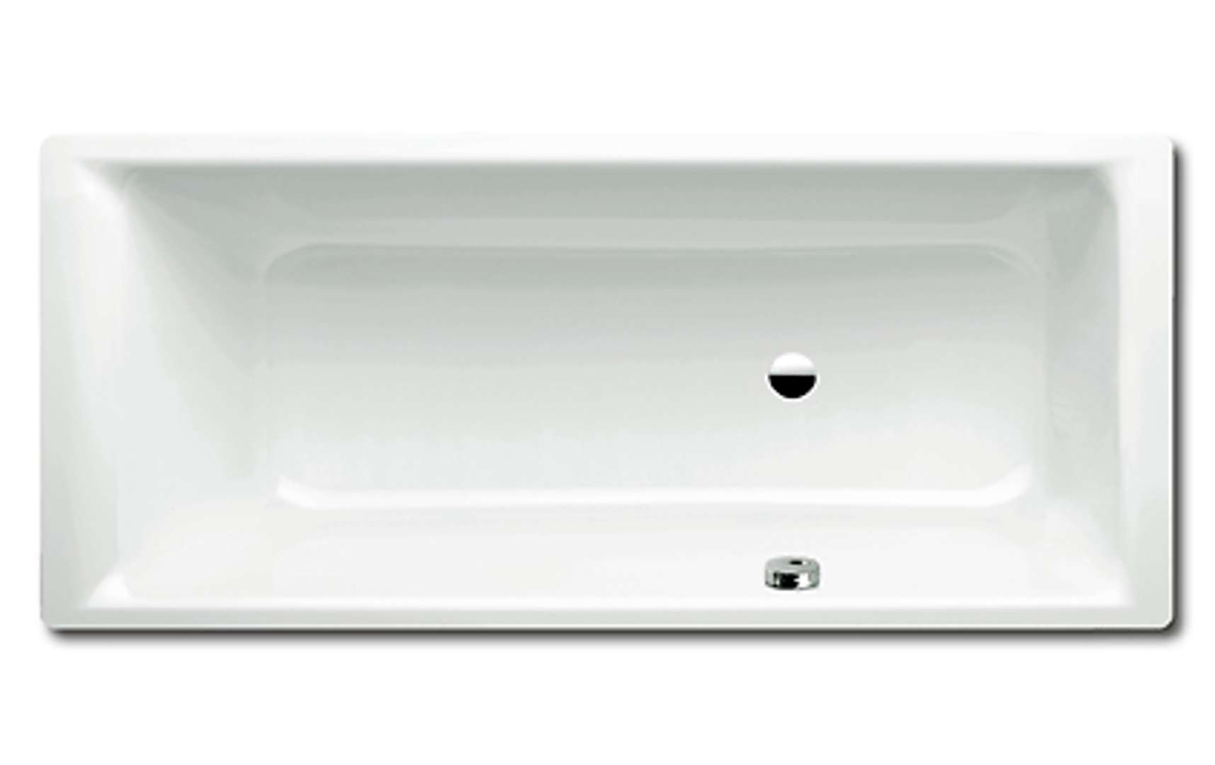 Kaldewei Ambiente Obdĺžniková vaňa Puro 692, 170x80 cm, biela-vaňa, Perl-Effekt, neštandardný prepad 259223003001