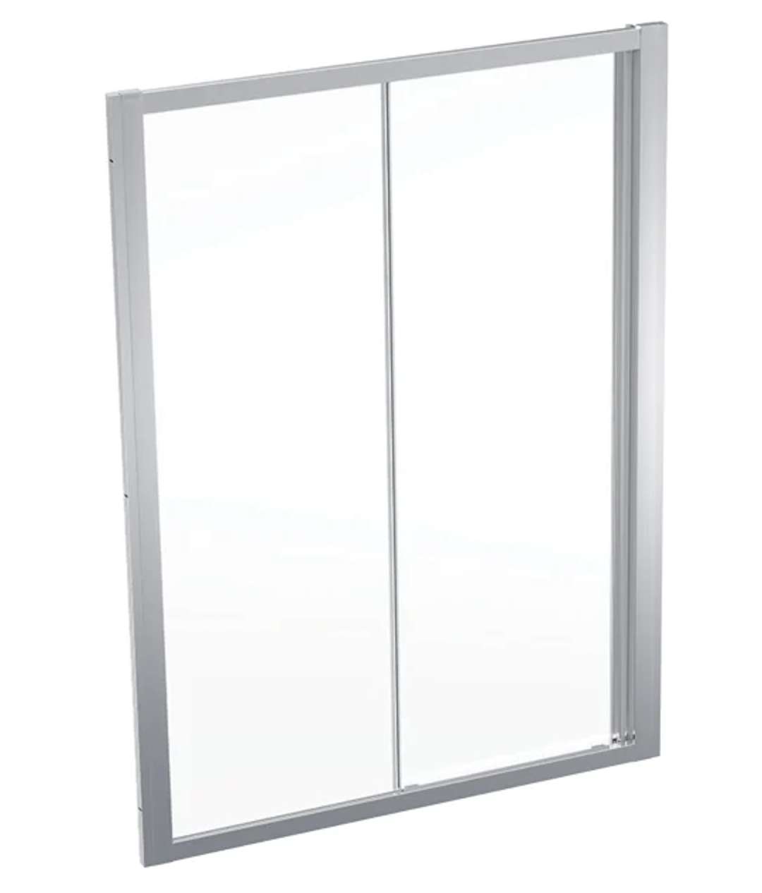 Geberit GEO Sprchové dvere 140x190 cm, strieborná/číre sklo 560.163.00.2