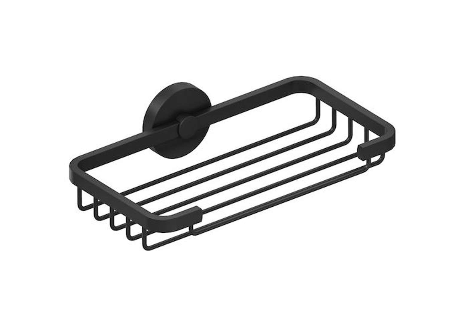 Jika Mio Style Drôtená polička, 20x12 cm, matná čierna H3852F37161001