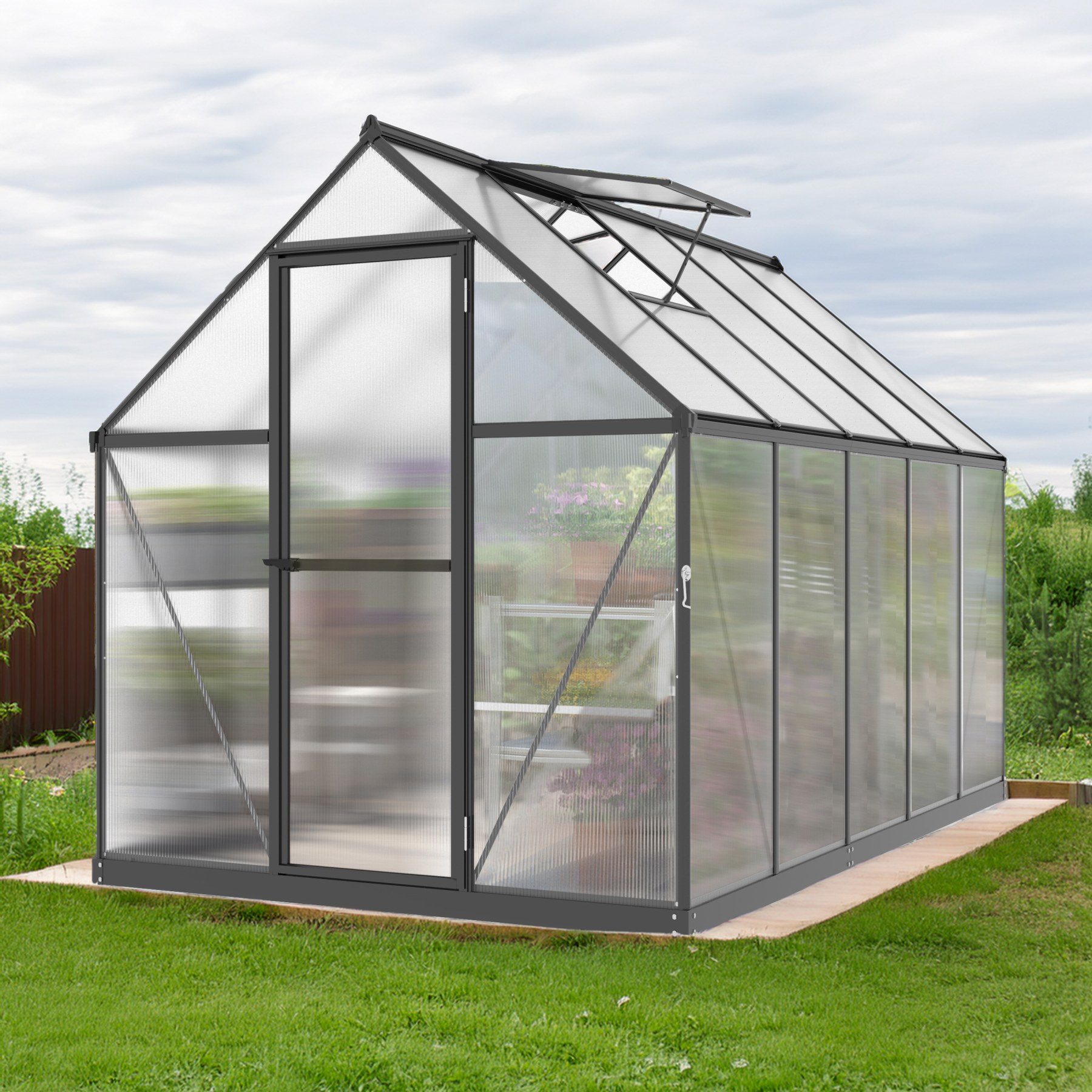 LANIT PLAST, s.r.o. skleník LANITPLAST SARANA 6x10 PC 4 mm čierny LG4333