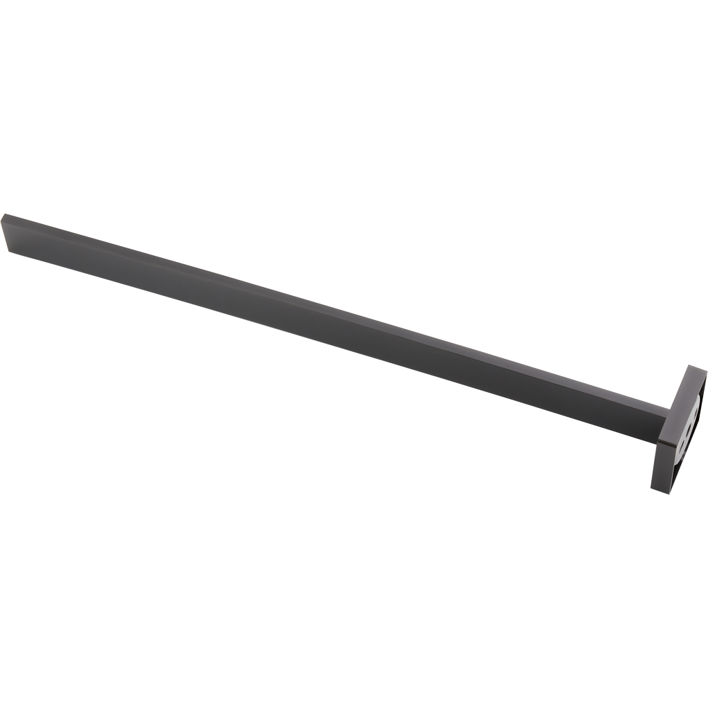 CERANO - Nástenný držiak na uteráky Luciano - čierna matná - 39,3 cm CER-428965