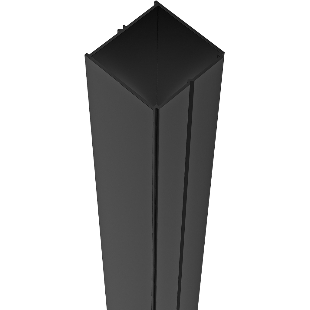 CERANO - Rozširovací profil pre sprchové dvere Porte L/P - čierna - 30 mm CER-543922