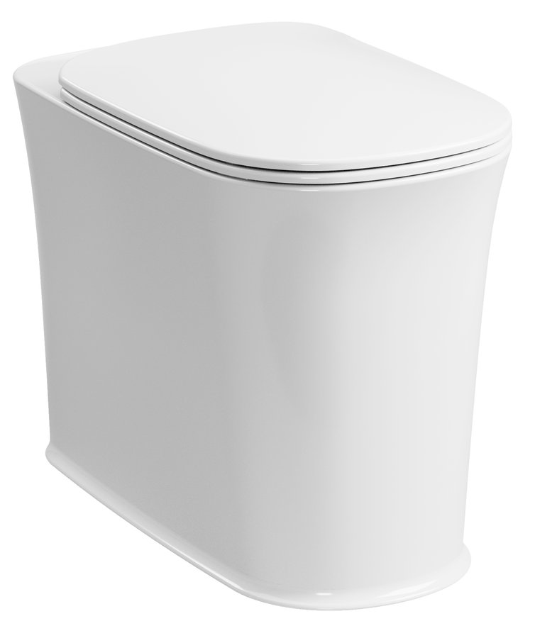 Kerasan THE NEW YORKER WC misa 36,5x60cm, spodný/zadný odpad, biela 561801