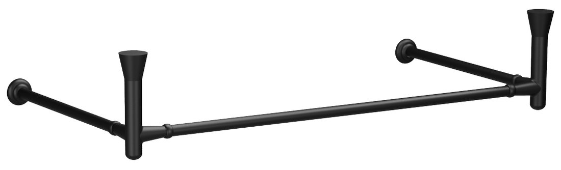 Kerasan THE NEW YORKER nástenná konštrukcia pre umývadlo 100cm, čierna mat 927331