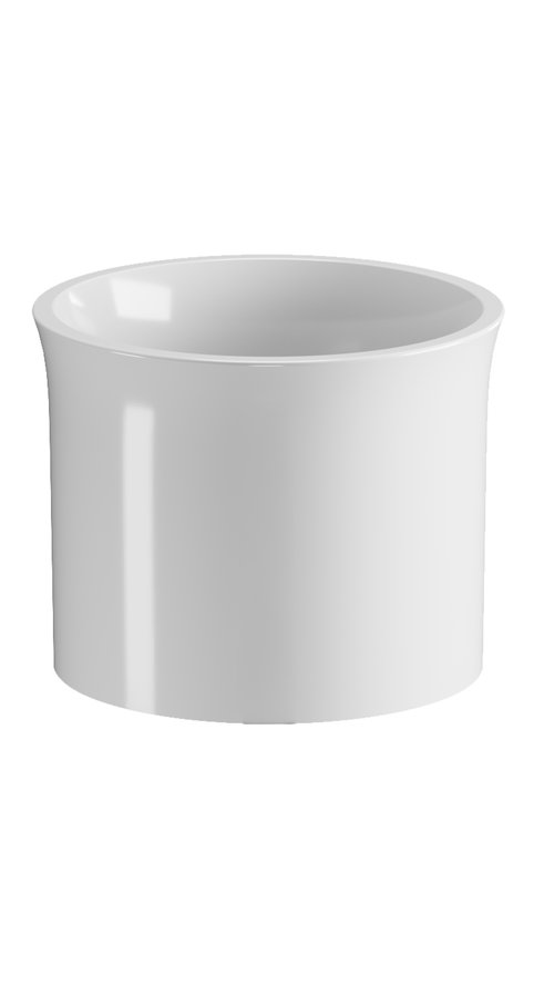 Kerasan THE NEW YORKER keramické umývadlo na dosku vysoké, piemer 40cm, biela mat 564401