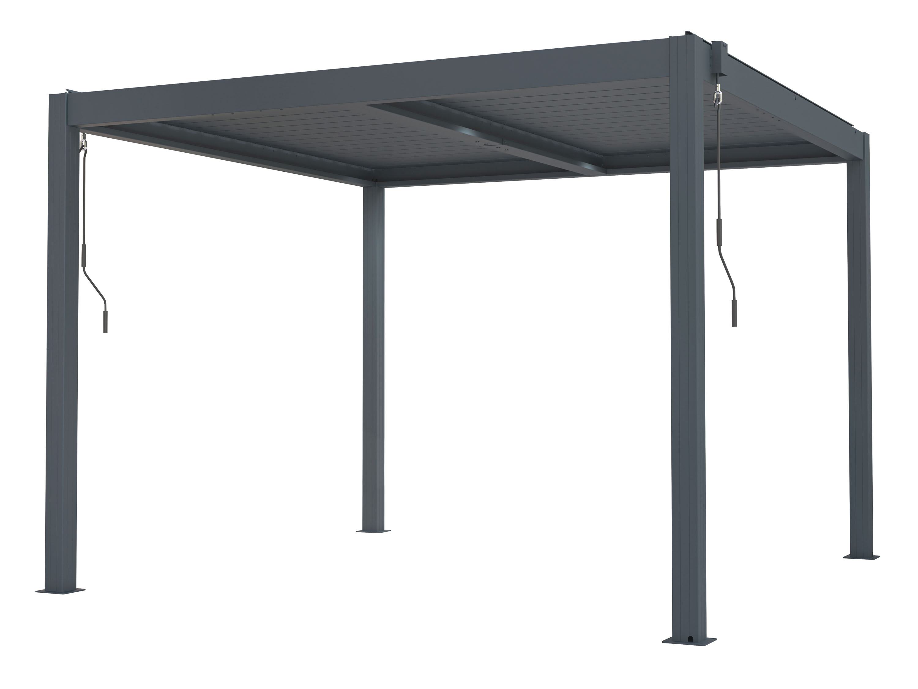 G21  Bioklimatická pergola G21 Austin 3x3 m, antracitová hliníková 63900800