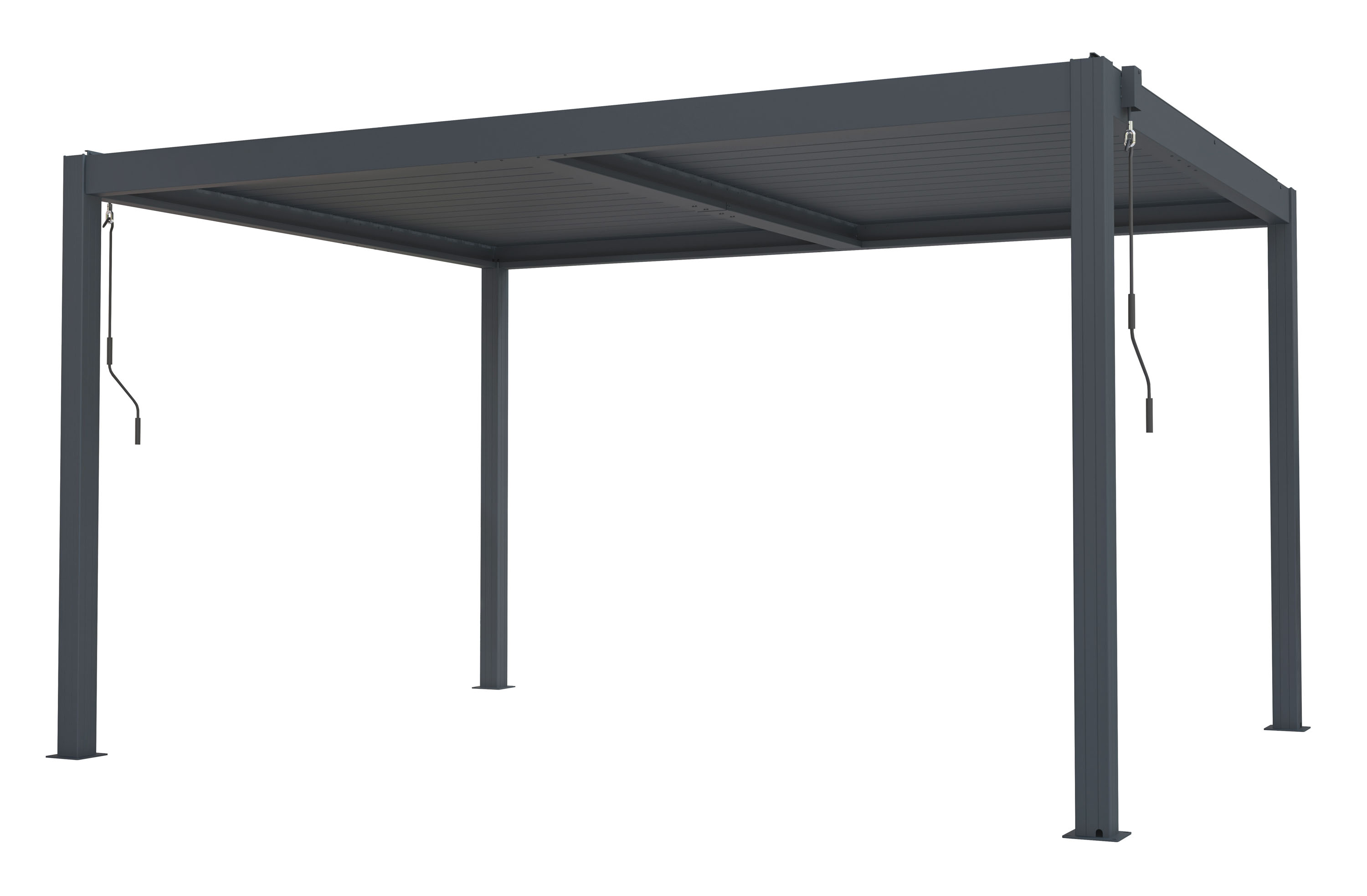 G21  Bioklimatická pergola G21 Austin 4x3 m, antracitová hliníková 63900801