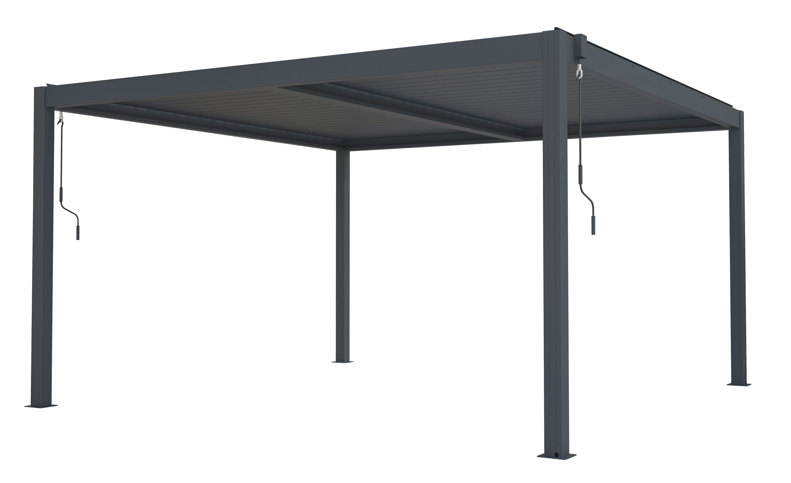 G21  Bioklimatická pergola G21 Austin 4x4 m, antracitová hliníková 63900802
