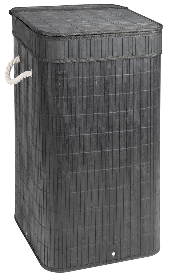Gedy TATAMI kôš na bielizeň 35,5x63x35,5cm, čierna/biela TA3814B