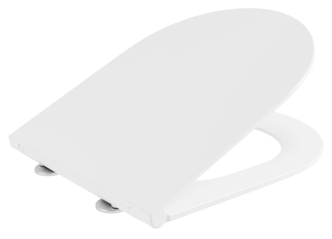Sapho PACO WC sedátko, SLIM, Soft Close, Easy Take, biela PCS1013