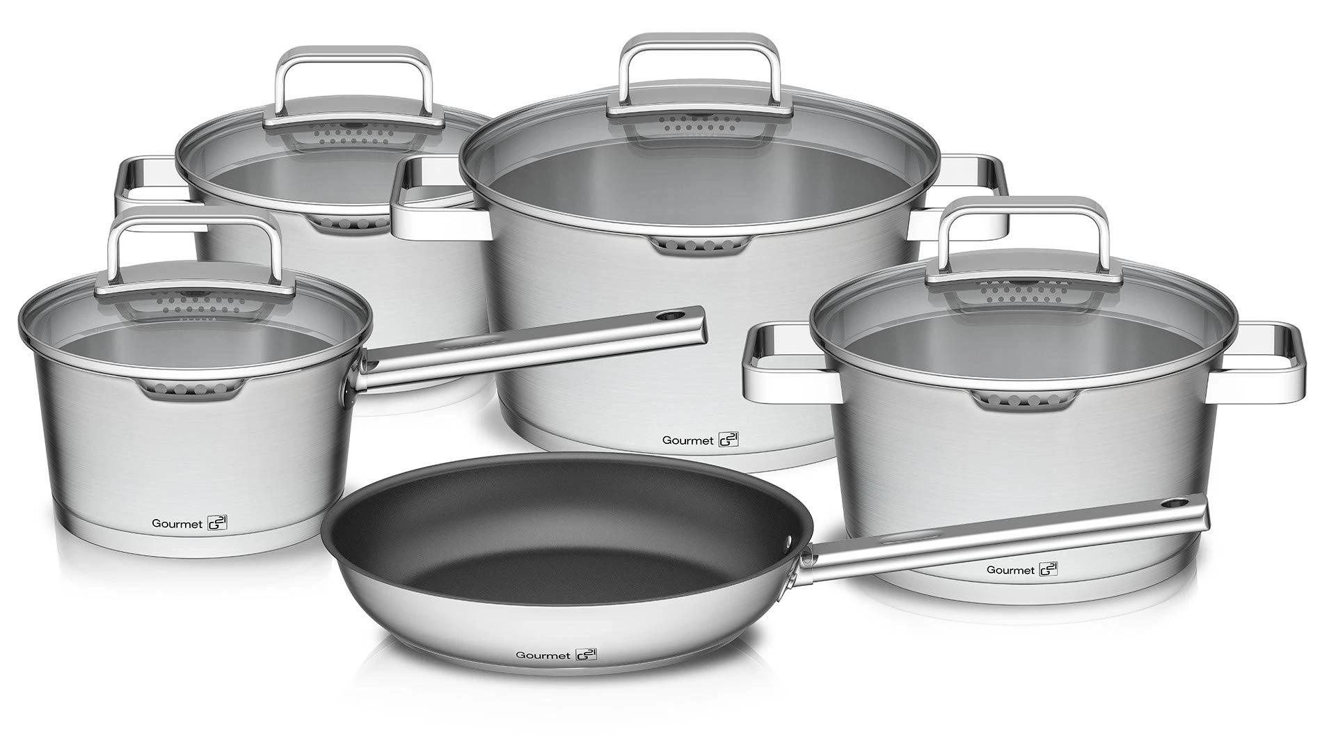 G21  Sada riadu G21 Gourmet Magic s cedidlom, 9 dielov, nerez 60022151
