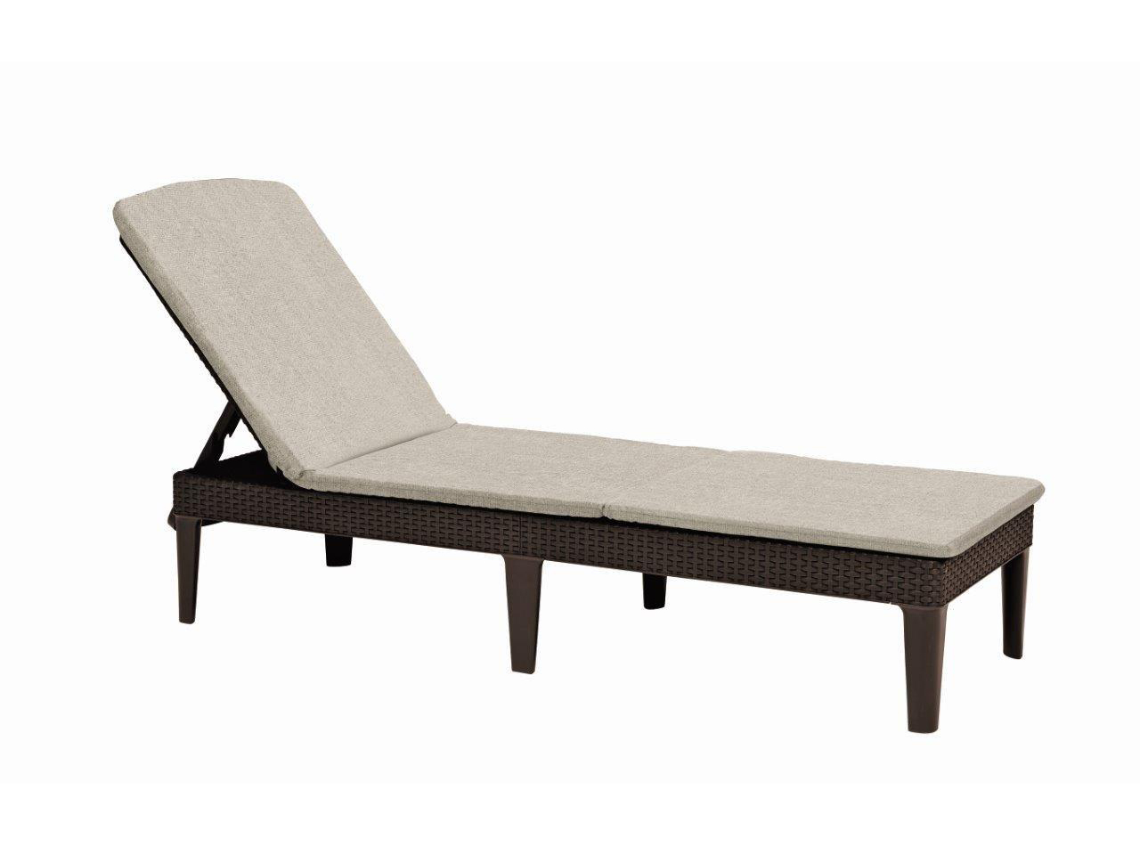 Keter  Ležadlo Keter Jaipur hnedé s polstrom 610656