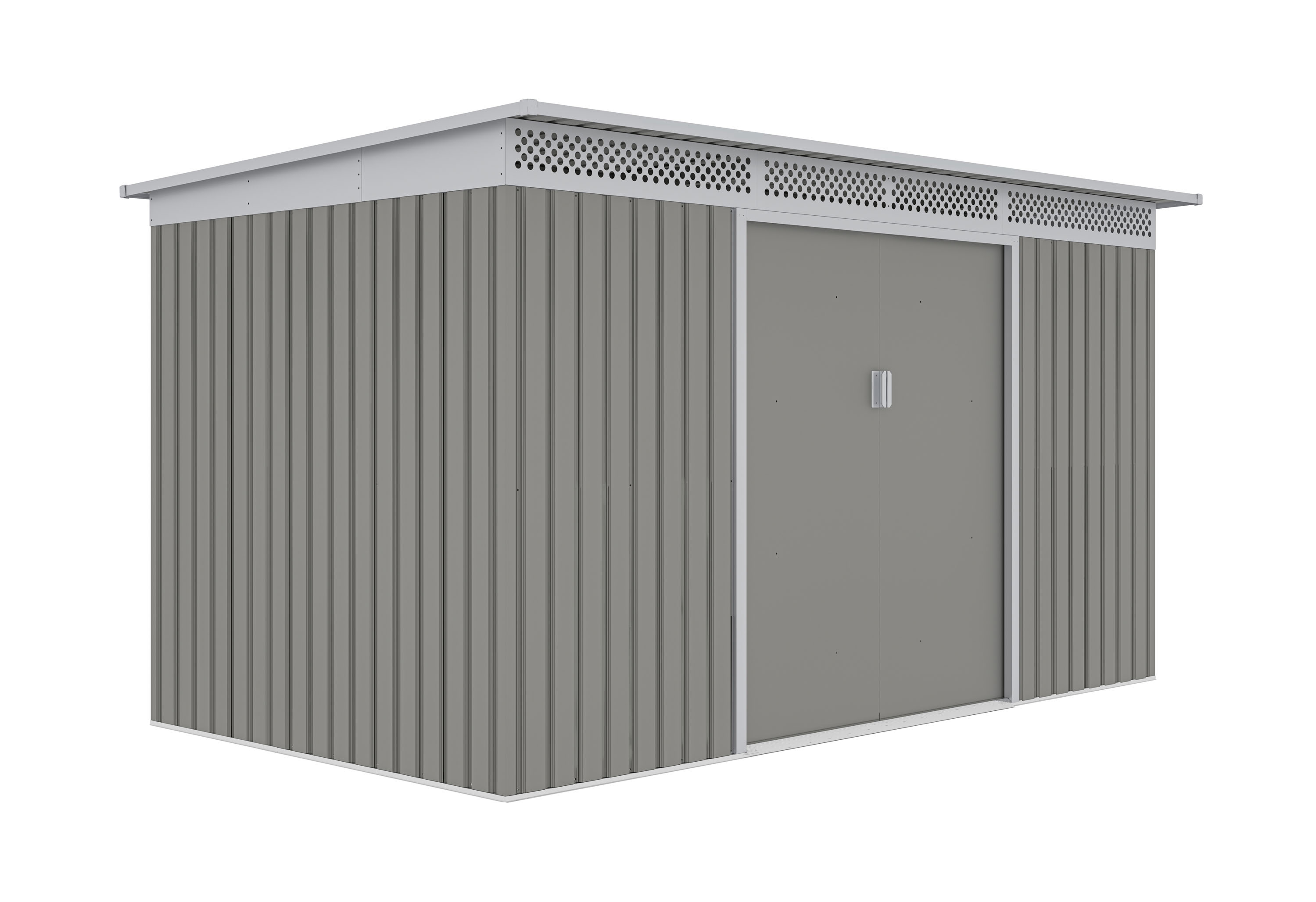 G21  Záhradný domček G21 GRAH 700 - 340 x 206 cm, metalický šedý 63900993