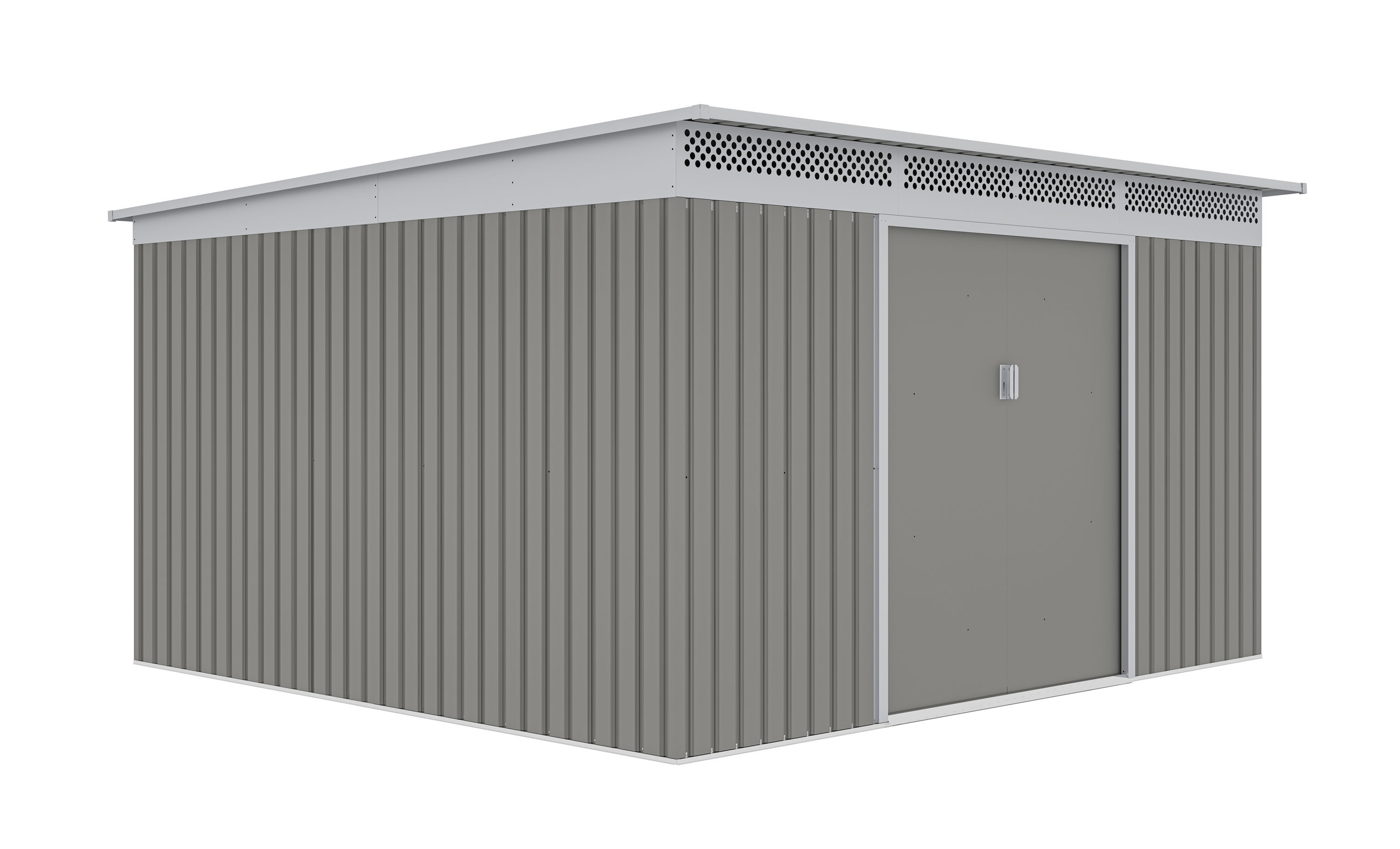 G21  Záhradný domček G21 GRAH 1132 - 340 x 333 cm, metalický šedý 63900995
