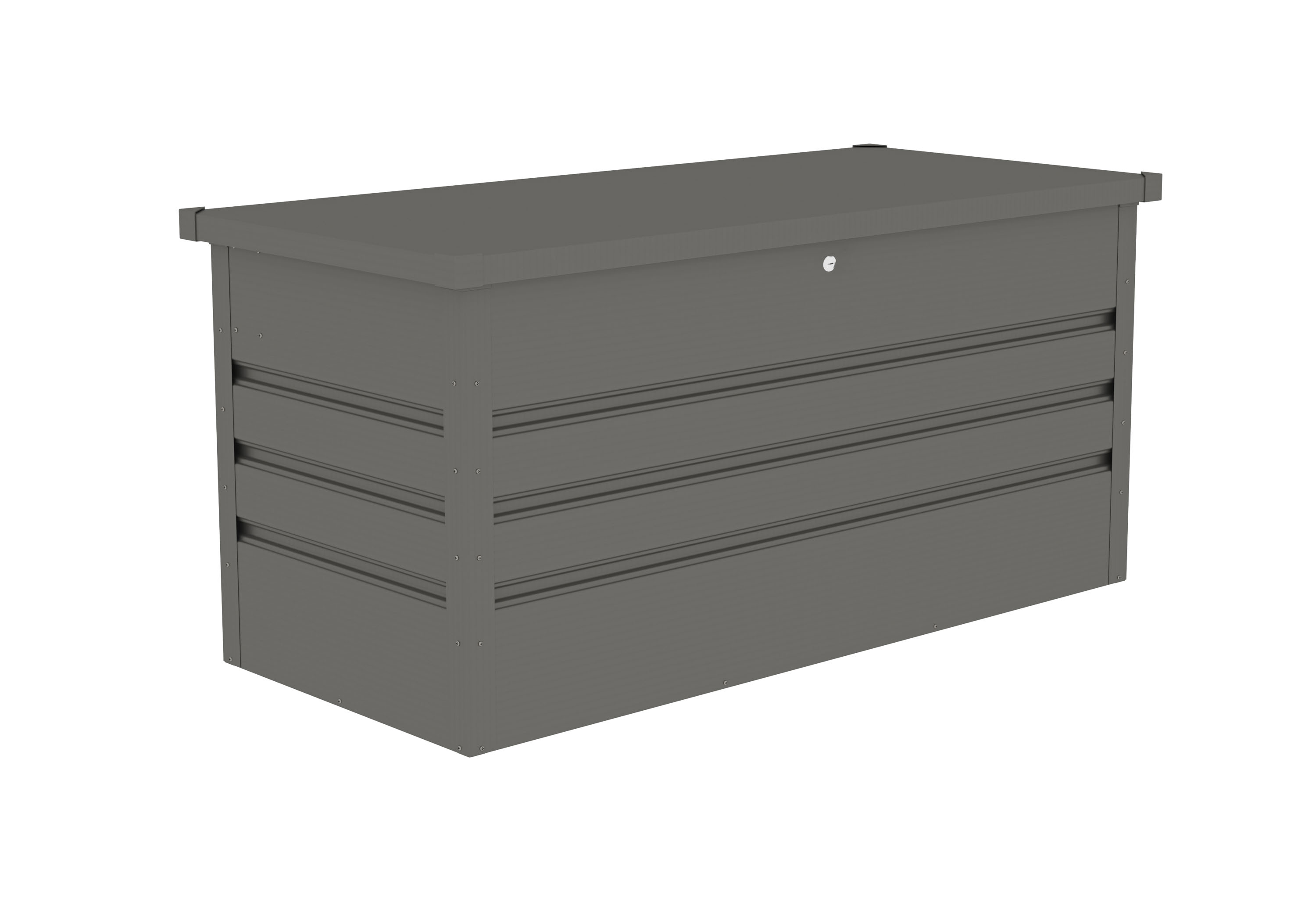 G21  Záhradný box G21 Denver 400 L, metalický šedý plechový 63900851