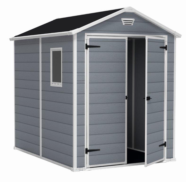 Keter  Záhradný domček Keter MANOR 6 x 8 DD šedý / biely 610220