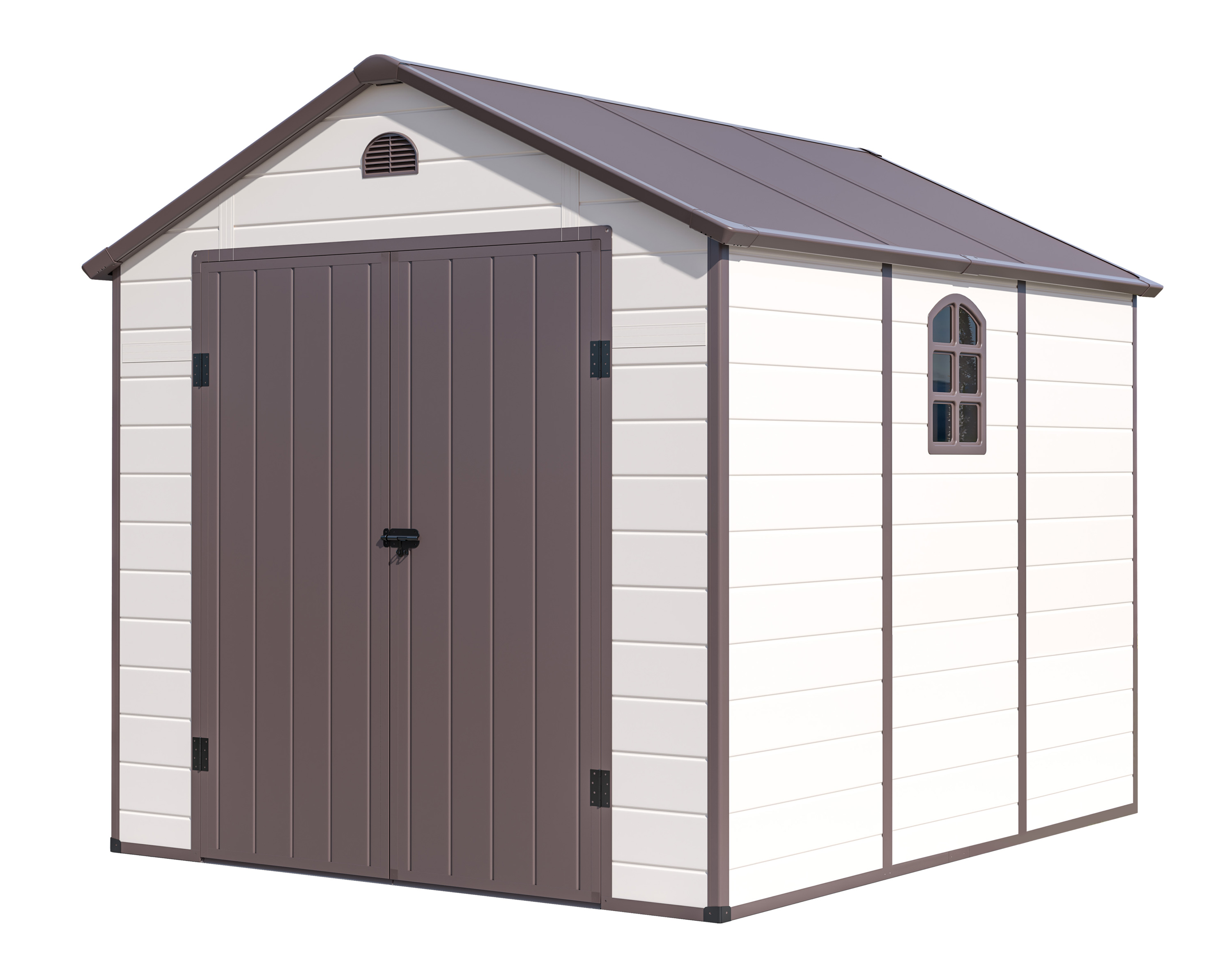 G21  Záhradný domček G21 Boston 670 - 241 x 278 cm, plastový, béžový 6390073