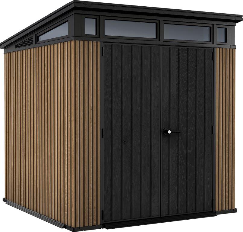 Keter  Záhradný domček Keter PENT Signature 7x7 Vertical hnedý, s podlahou 610678