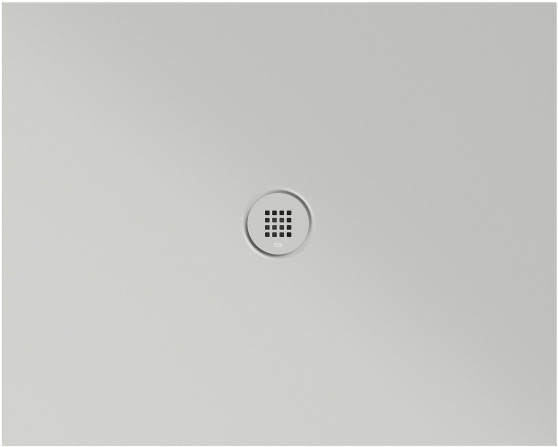 GSI EXTRA FLAT Keramická sprchová vanička, obdĺžnik 100x80x2cm, cenere mat 46100817