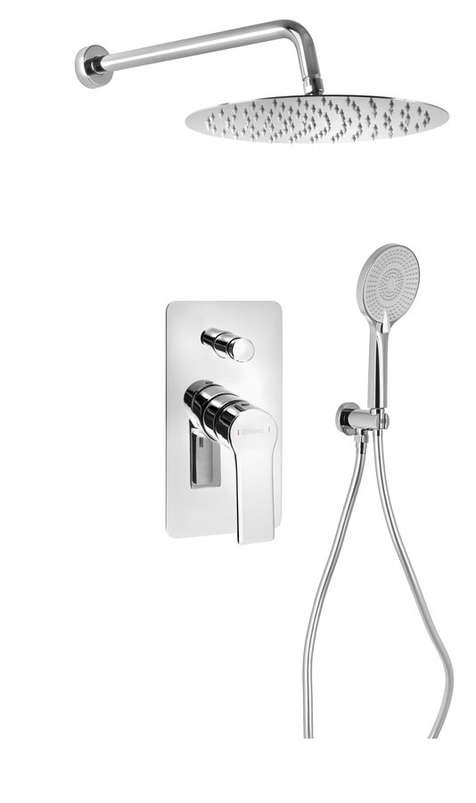 Sapho PAX podomietkový sprchový set s pákovou batériou, 2 výstupy, chróm XA42-03