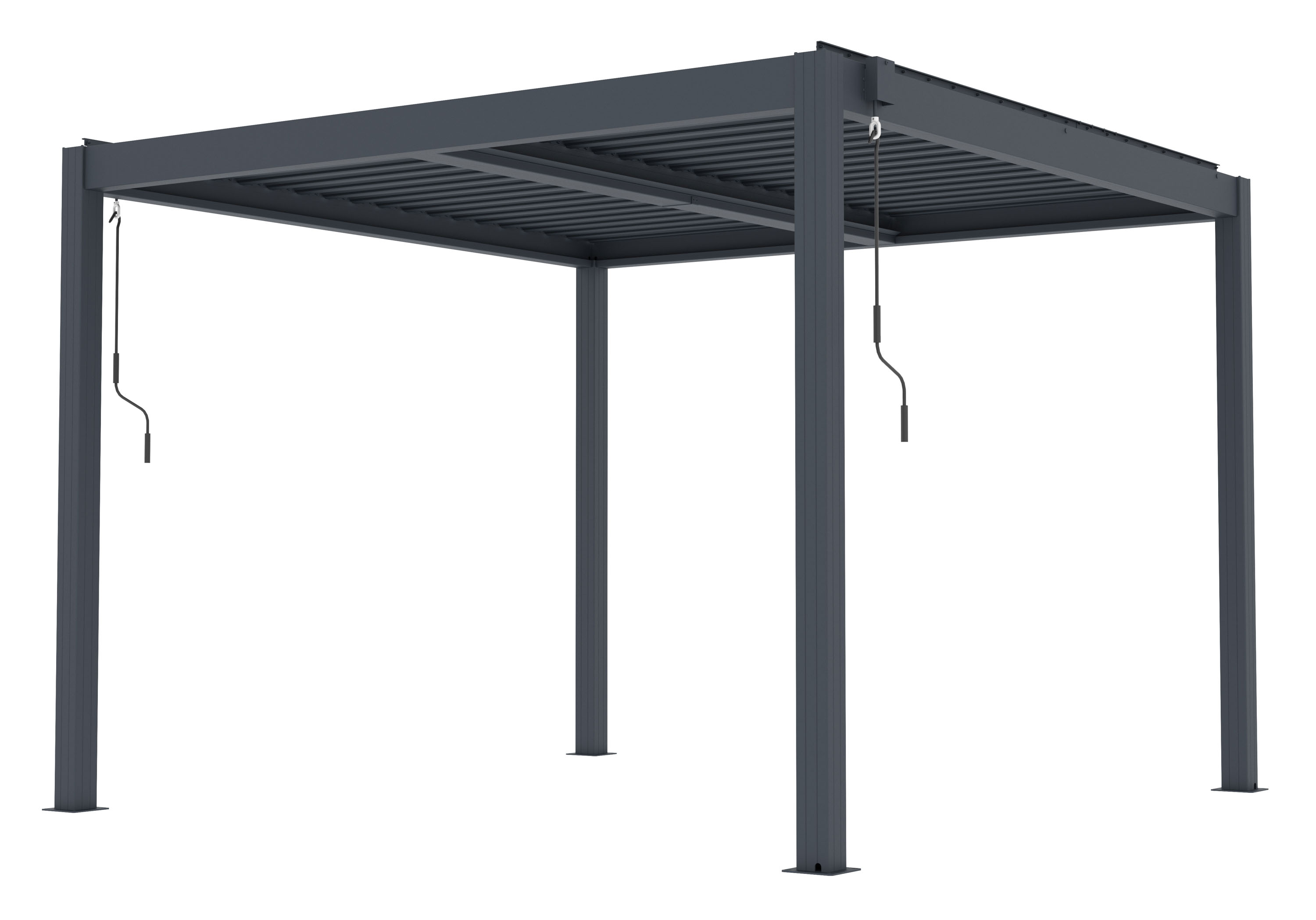 G21  Bioklimatická pergola G21 Austin Premium 3x3 m, antracitová hliníková 63900817