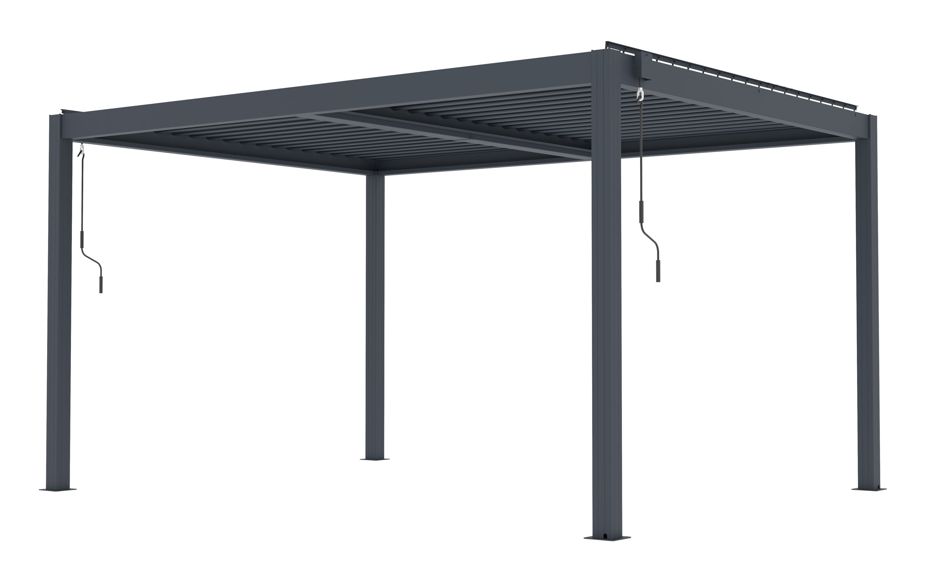 G21  Bioklimatická pergola G21 Austin Premium 4x3 m, antracitová hliníková 63900818