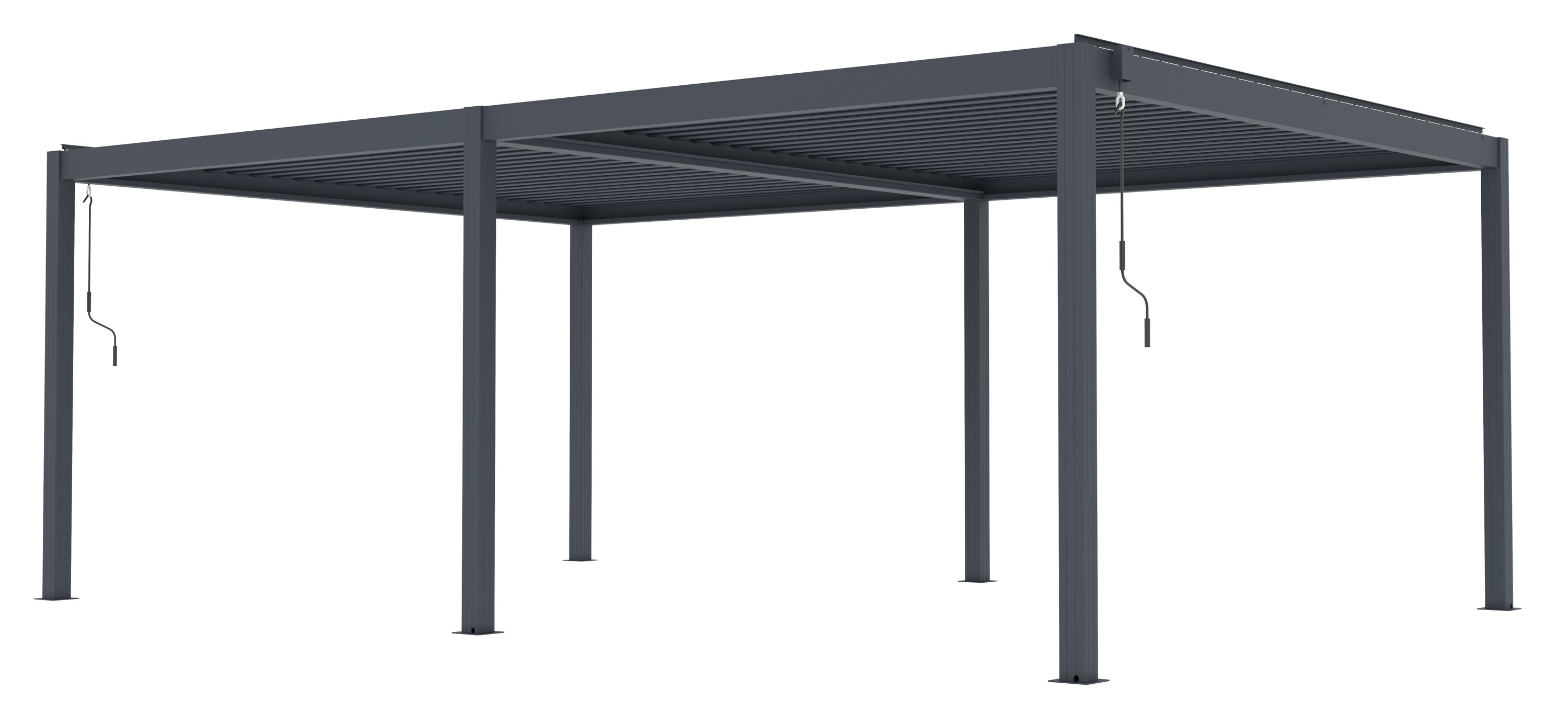 G21  Bioklimatická pergola G21 Austin Premium 6x4 m, antracitová hliníková 63900833