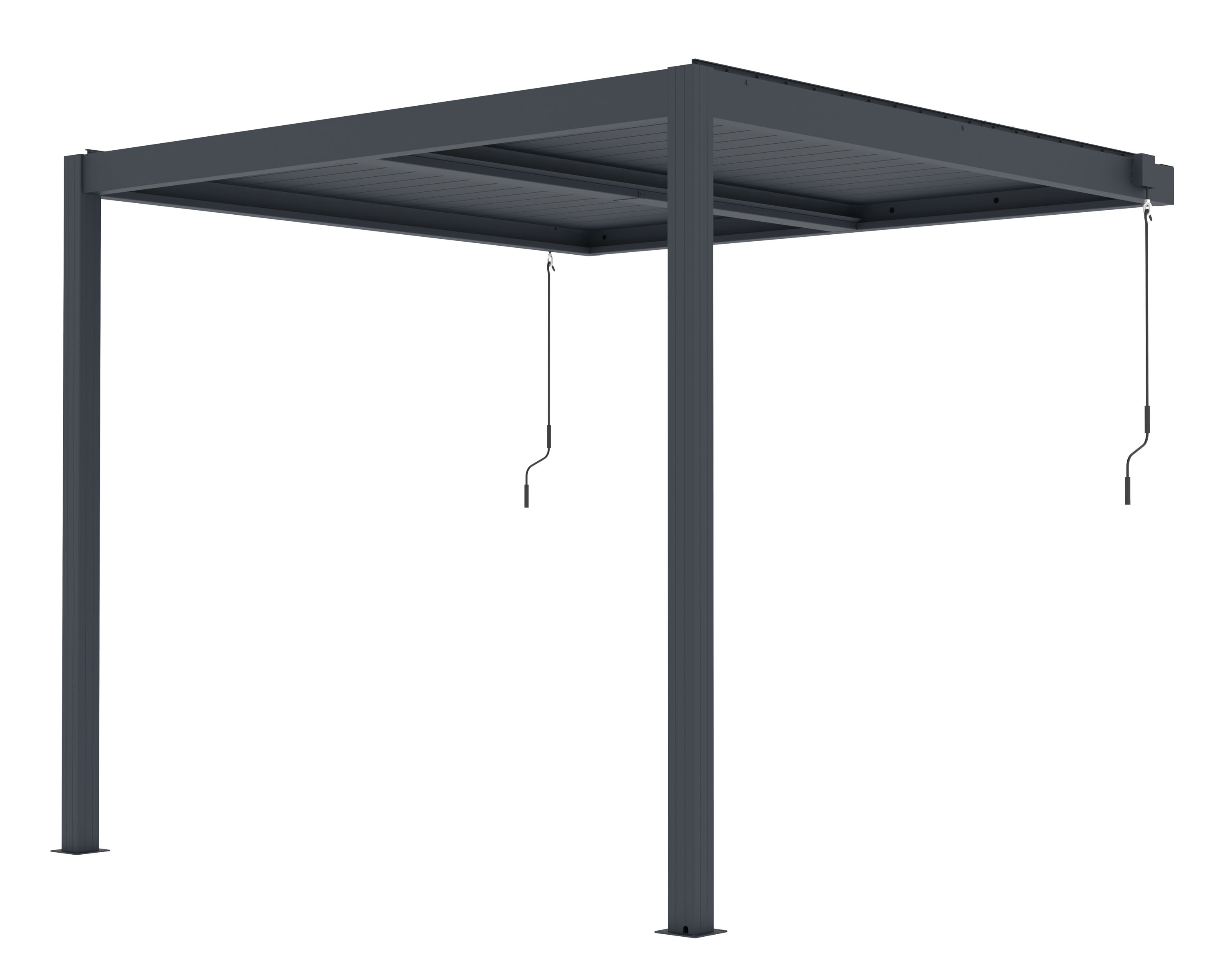 G21  Bioklimatická pergola G21 Trenton 3x3 m, antracitová hliníková 63900834