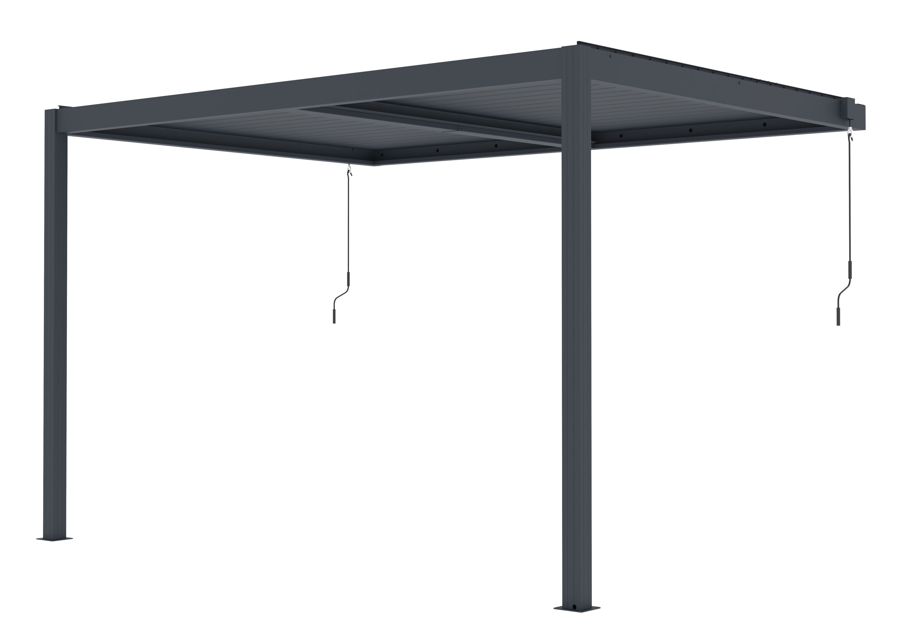 G21  Bioklimatická pergola G21 Trenton 4x3 m, antracitová hliníková 63900835