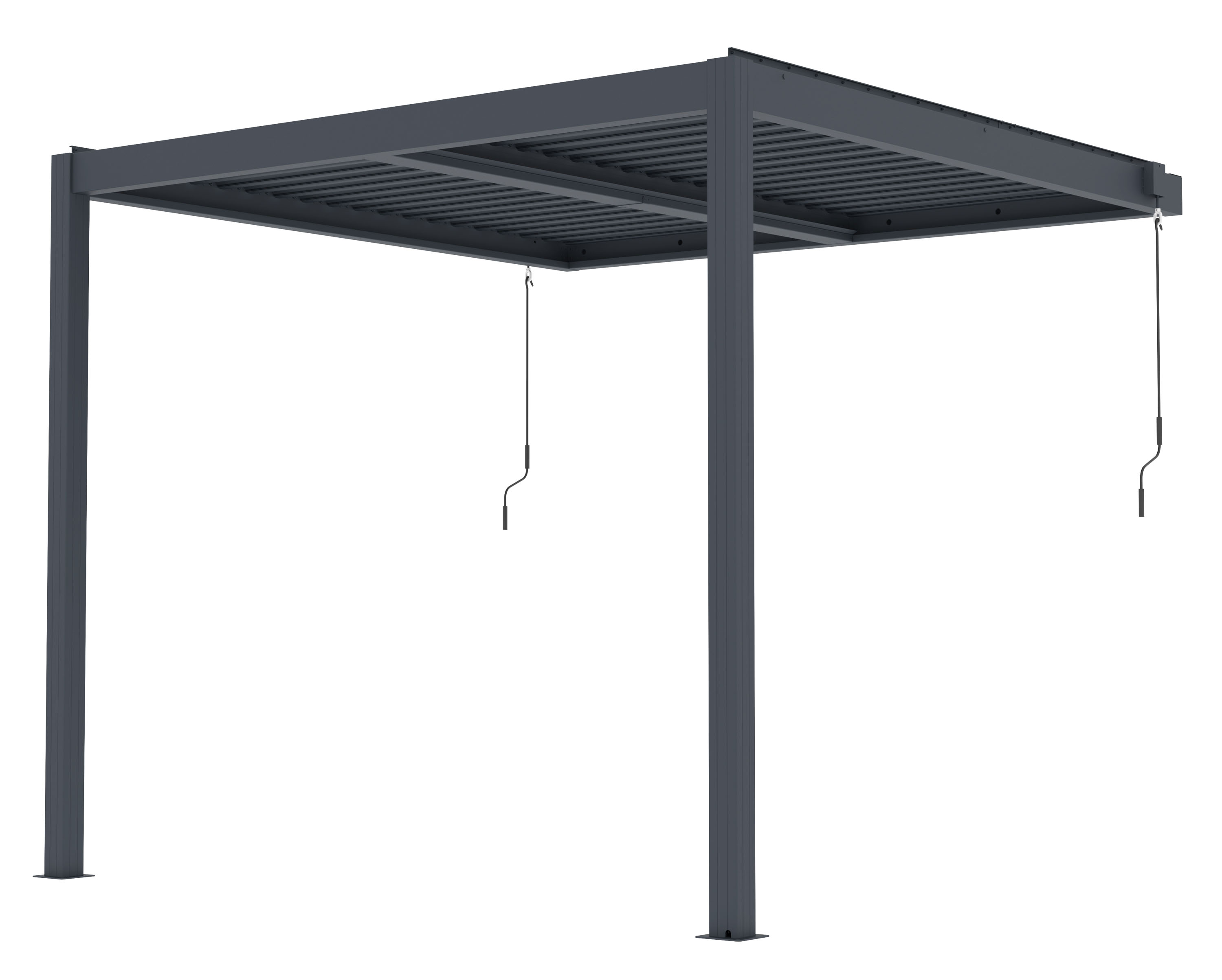 G21  Bioklimatická pergola G21 Trenton Premium 3x3 m, antracitová hliníková 63900837
