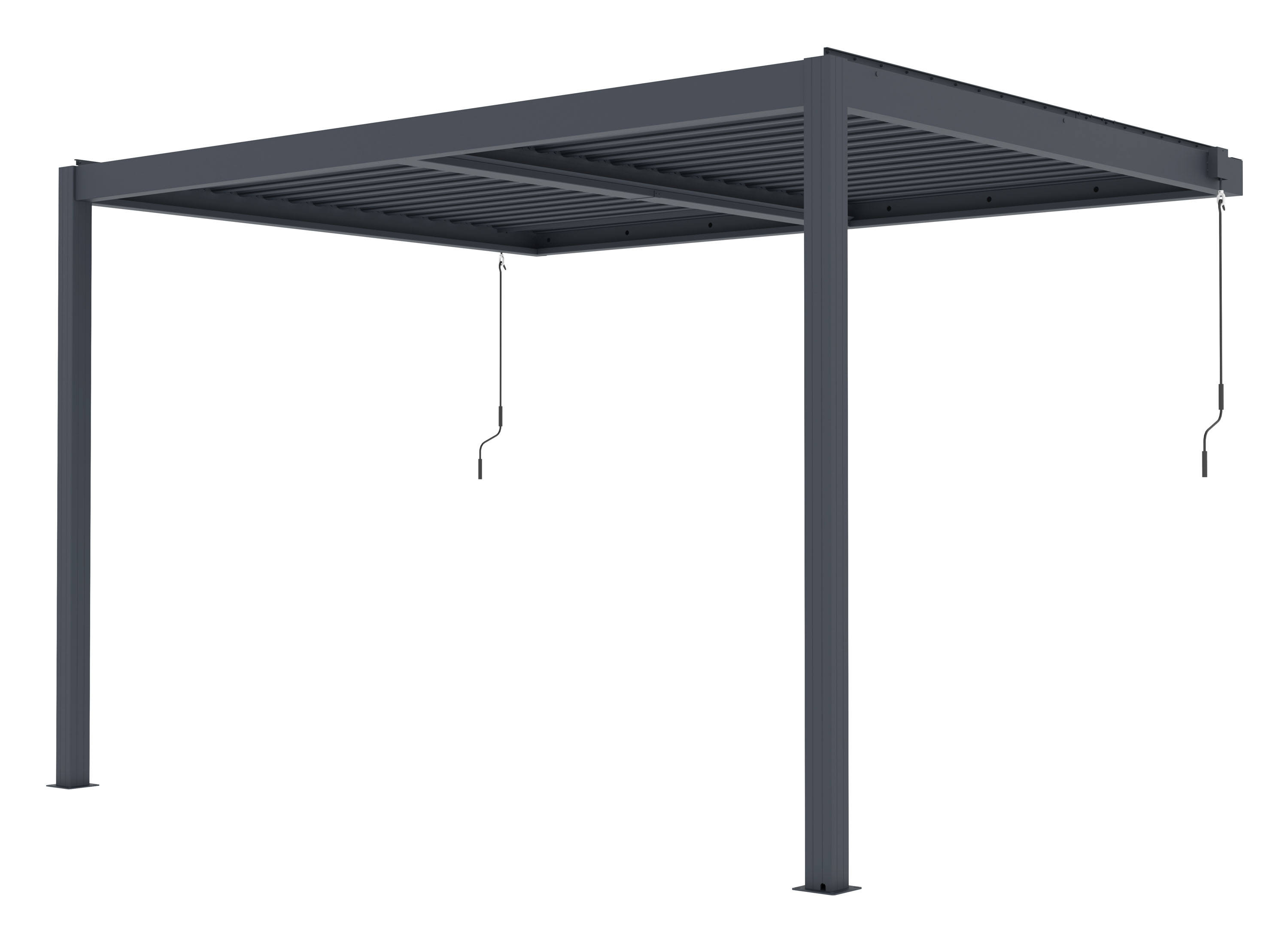 G21  Bioklimatická pergola G21 Trenton Premium 4x3 m, antracitová hliníková 63900838