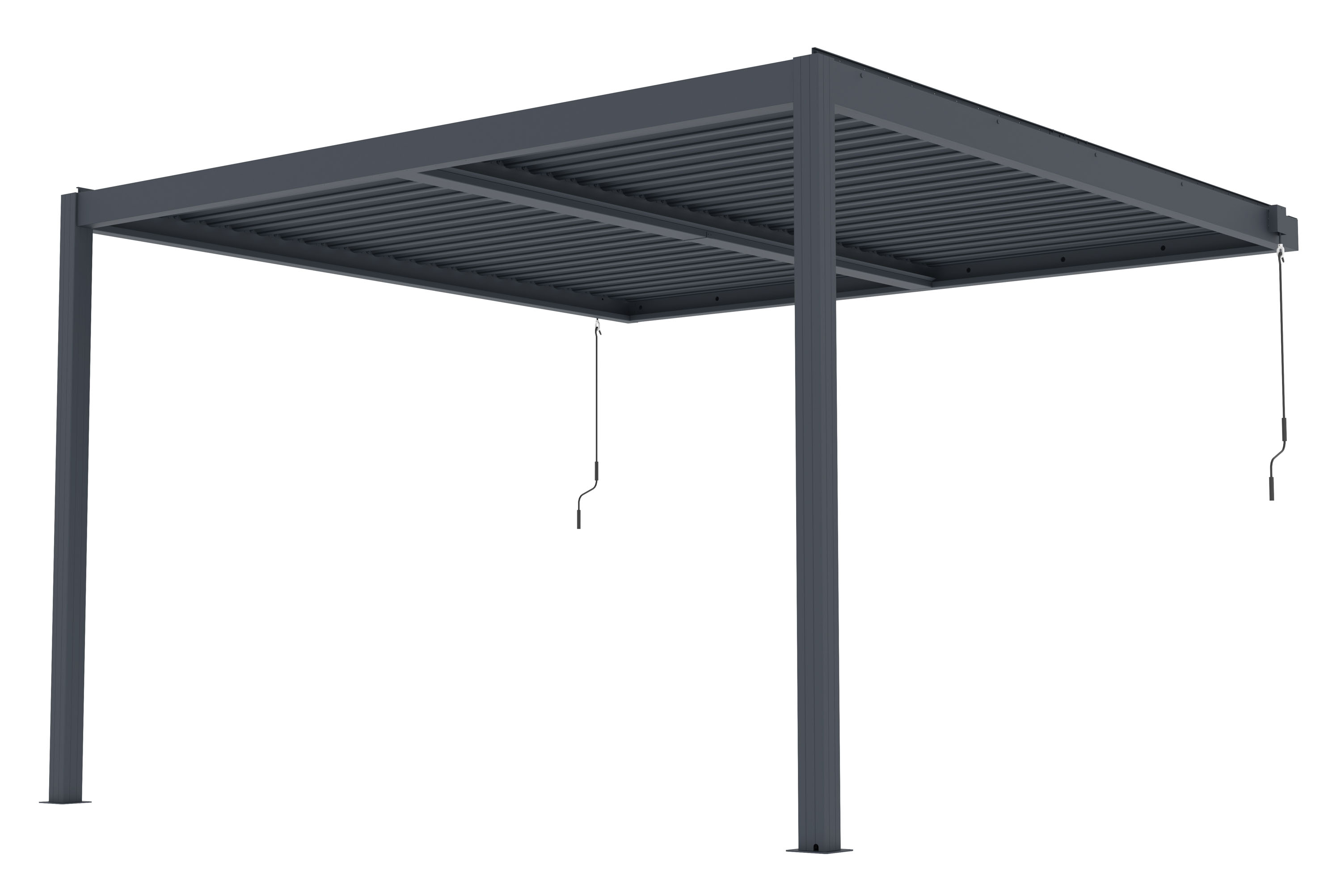 G21  Bioklimatická pergola G21 Trenton Premium 4x4 m, antracitová hliníková 63900839