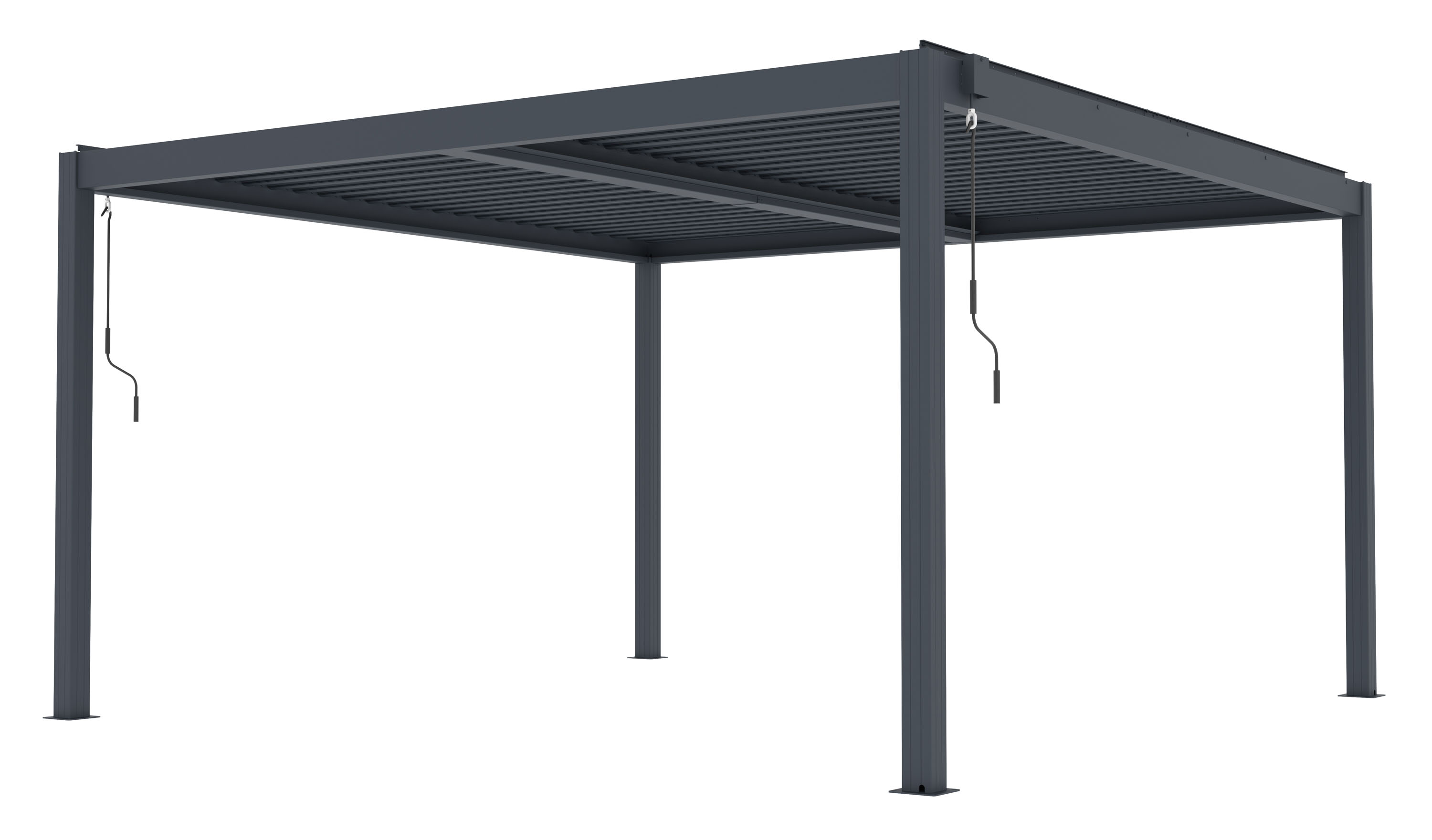 G21  Bioklimatická pergola G21 Austin Premium 4x4 m, antracitová hliníková 63900819