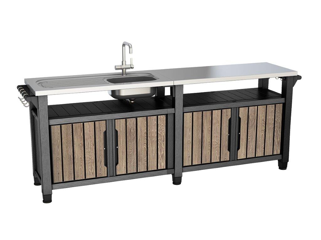 Keter  Grilovací stolík Keter UNITY Chef 415 l Ashwood 612066