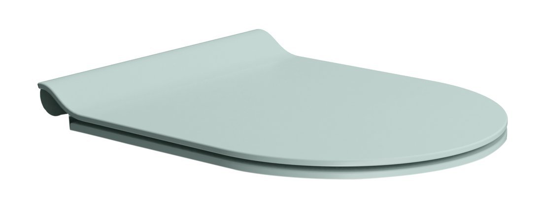 GSI PURA COLOR WC sedátko, SLIM, Soft Close, Quick Release, ghiaccio mat/chróm MS86CSN15