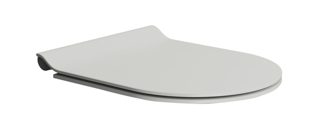 GSI PURA COLOR WC sedátko, SLIM, Soft Close, Quick Release, cenere mat/chróm MS86CSN17