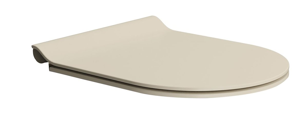 GSI PURA COLOR WC sedátko, SLIM, Soft Close, Quick Release, creta mat/chróm MS86CSNS08