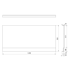 Polysan PLAIN NIKA panel 120x59cm 72469