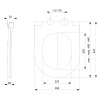 Sapho AVVA WC sedátko, SLIM Soft Close, biela 100787