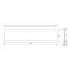 Polysan DEEP PLAIN NIKA panel, 150x36cm 73201