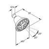 Kludi A-Qa Hlavová sprcha, priemer 9 cm, chróm 6219105-00